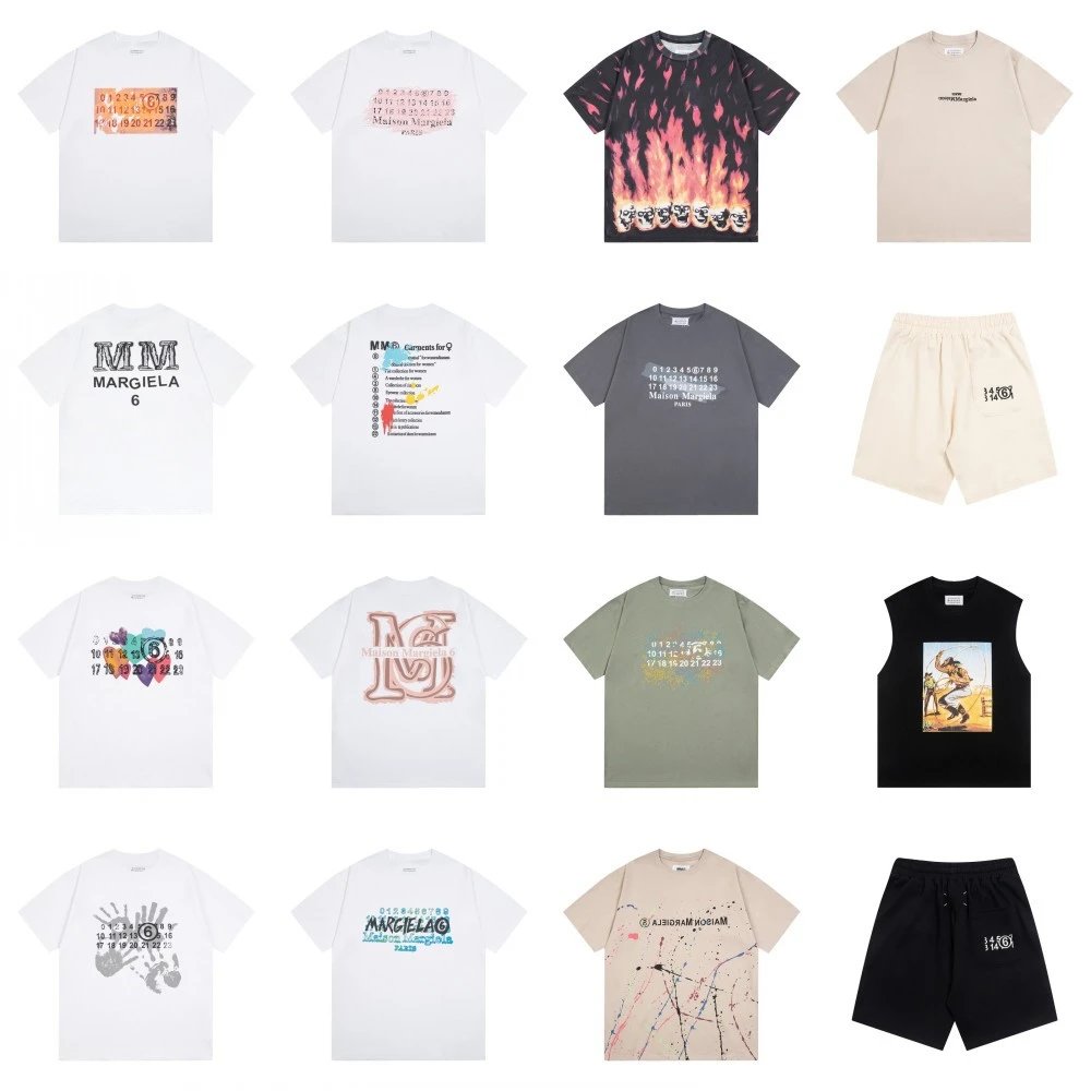 Patterned round neck short sleeves for men and women  