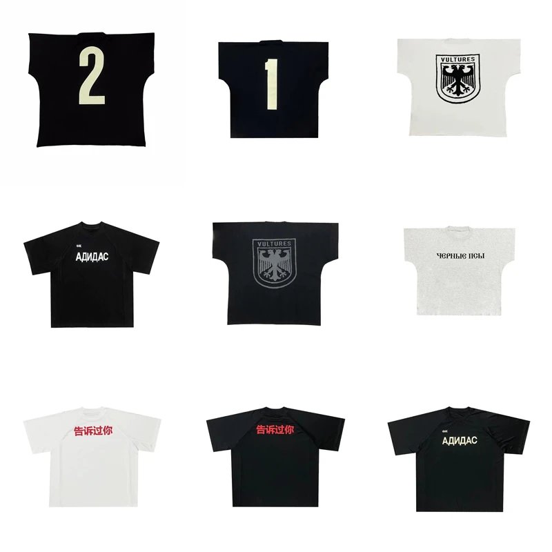 American high street waistcoat high street men's and women's short-sleeved T-shirts  