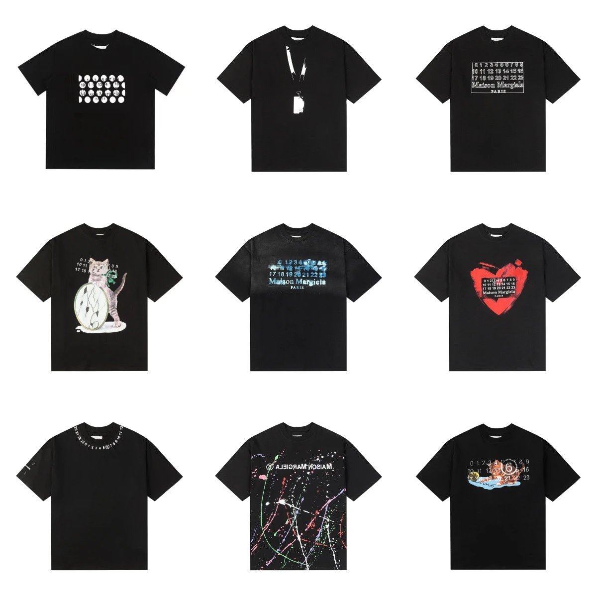 Couple wear large size loose pullover short-sleeved T-shirt for men and women  