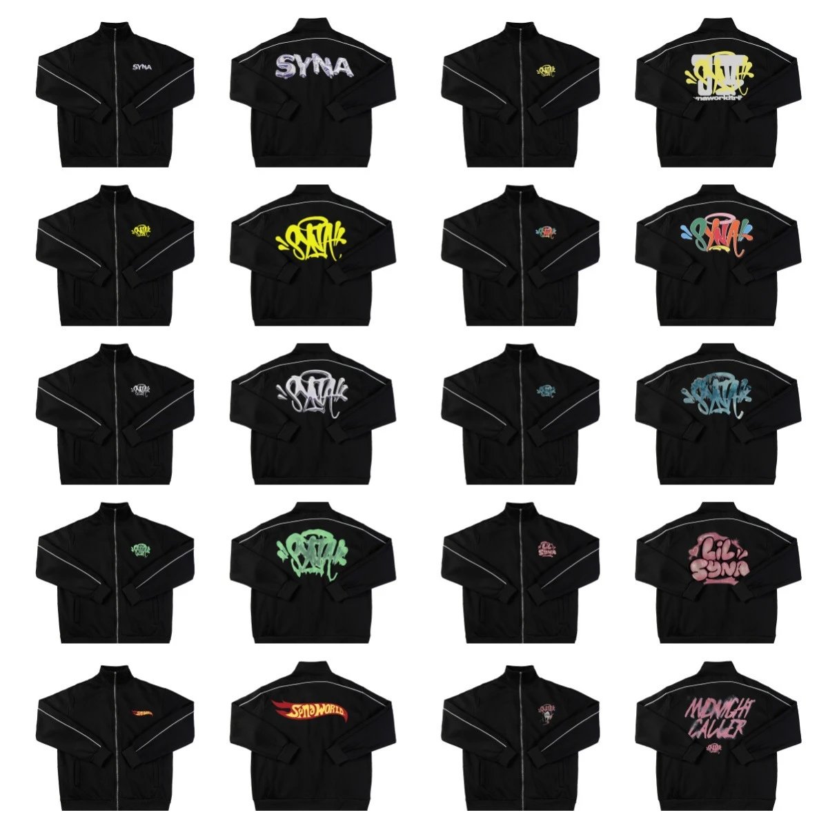 Jacket stand collar casual suit zipper high street men's and women's trousers trendy  