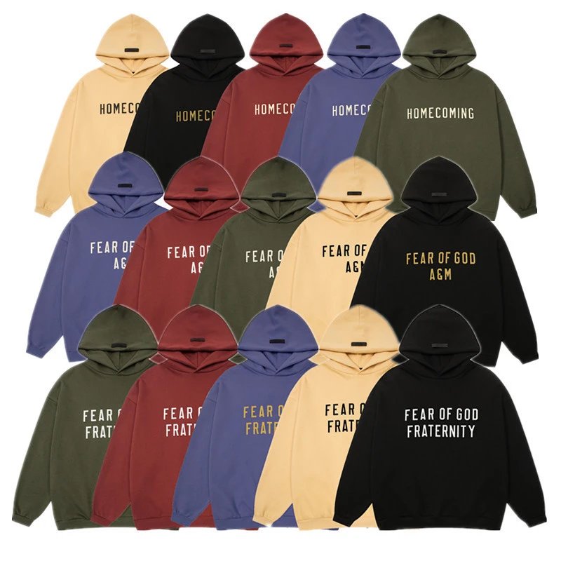 Hooded heavyweight autumn and winter fleece sweatshirt  