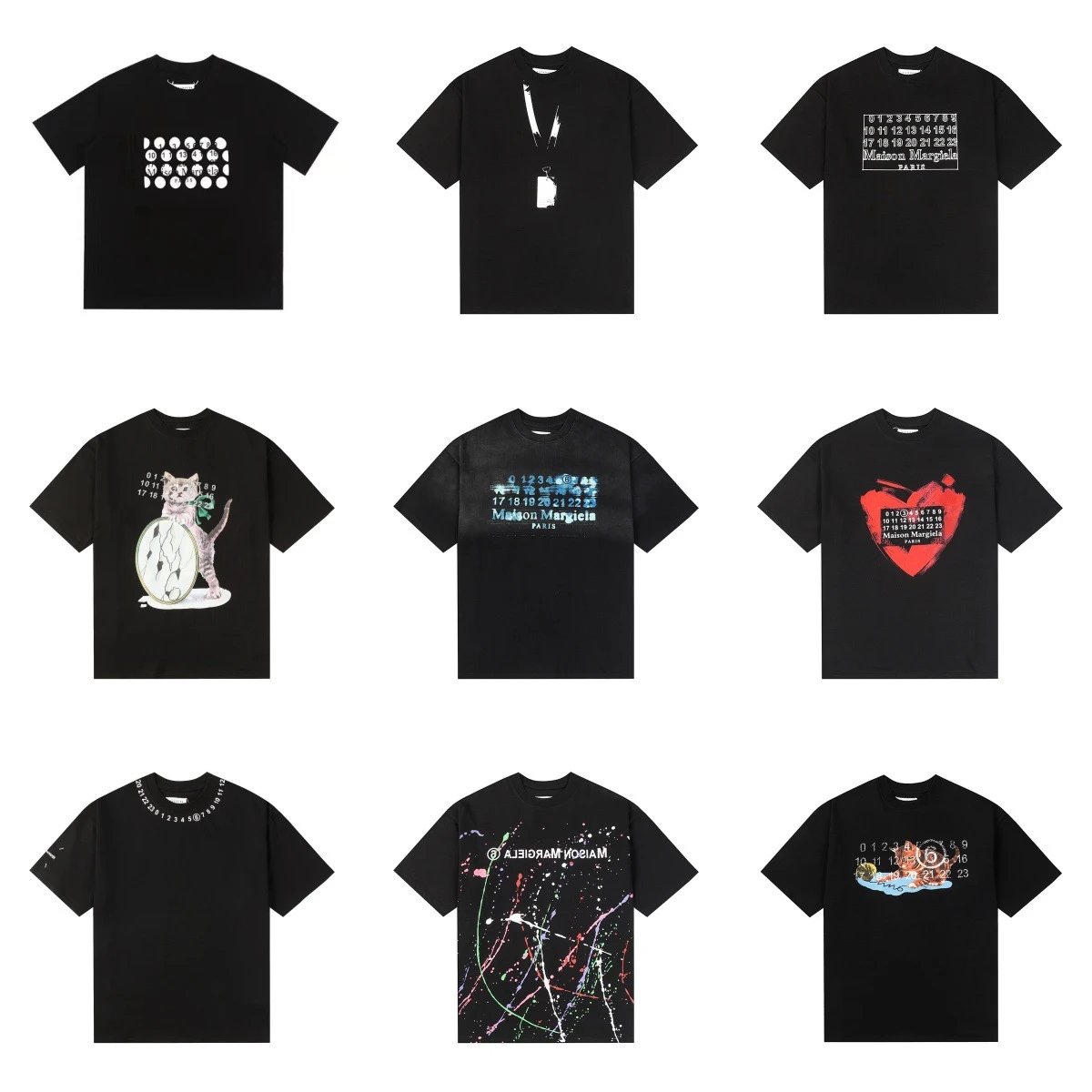 Couple wear large size loose pullover short-sleeved T-shirt for men and women  