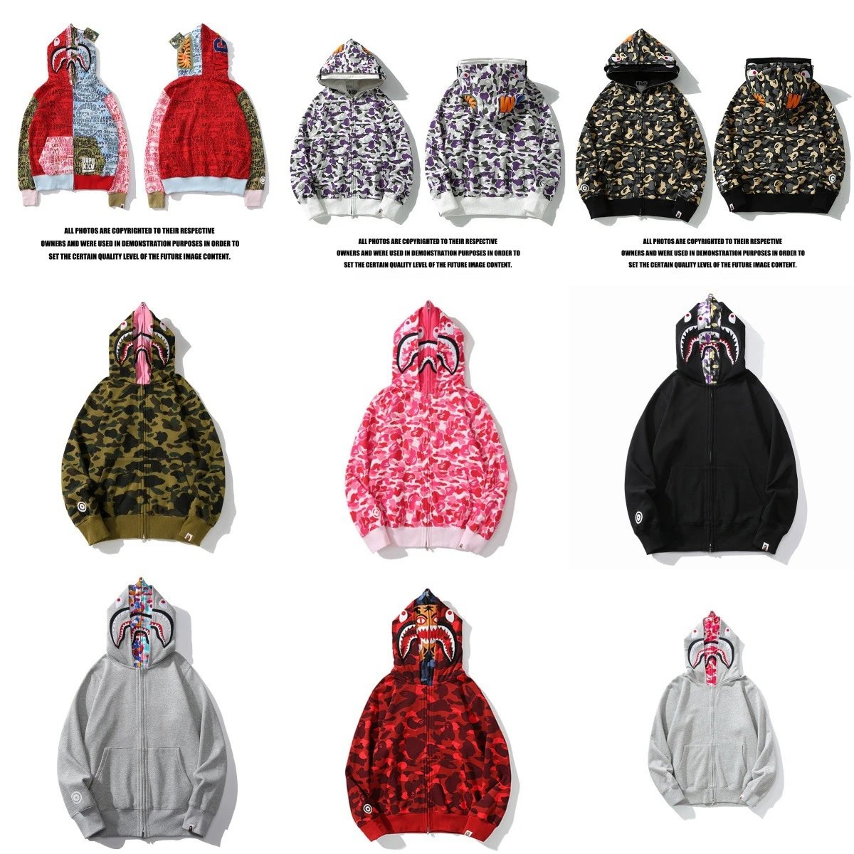 Double hooded sweatshirt fake two piece cardigan zipper hoodie teen fashion jacket  